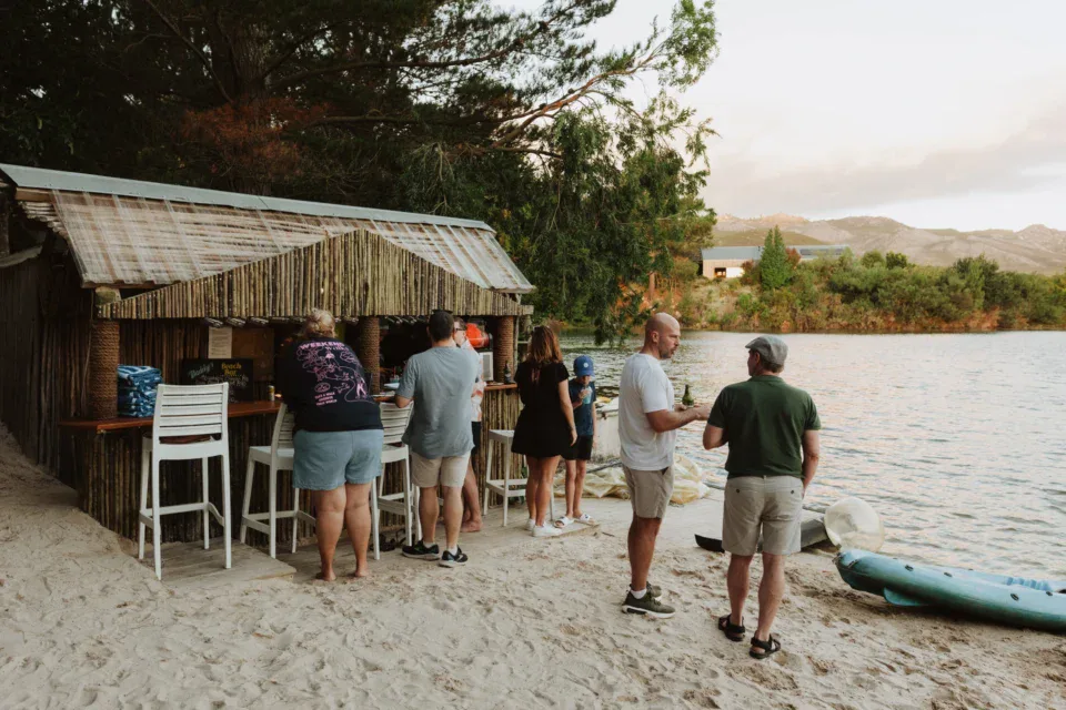 The thatched beach bar, Old Mac Daddy, Elgin Valley