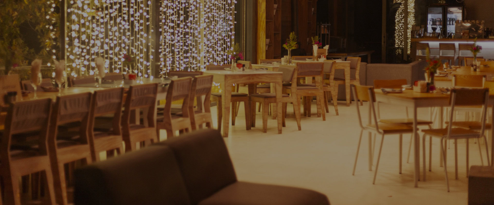 The Barn restaurant dining area